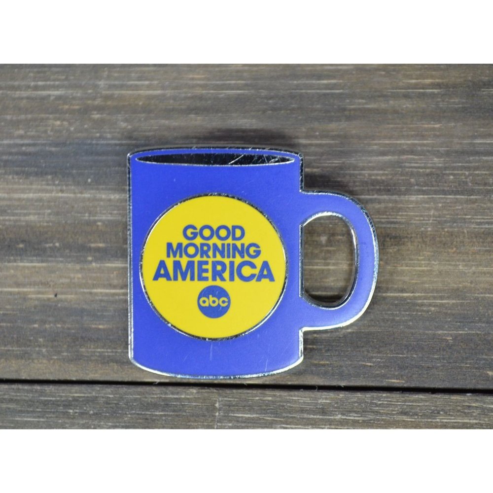 ABC Good Morning America Pinback Coffee Mug Cup TV Media News Collectible